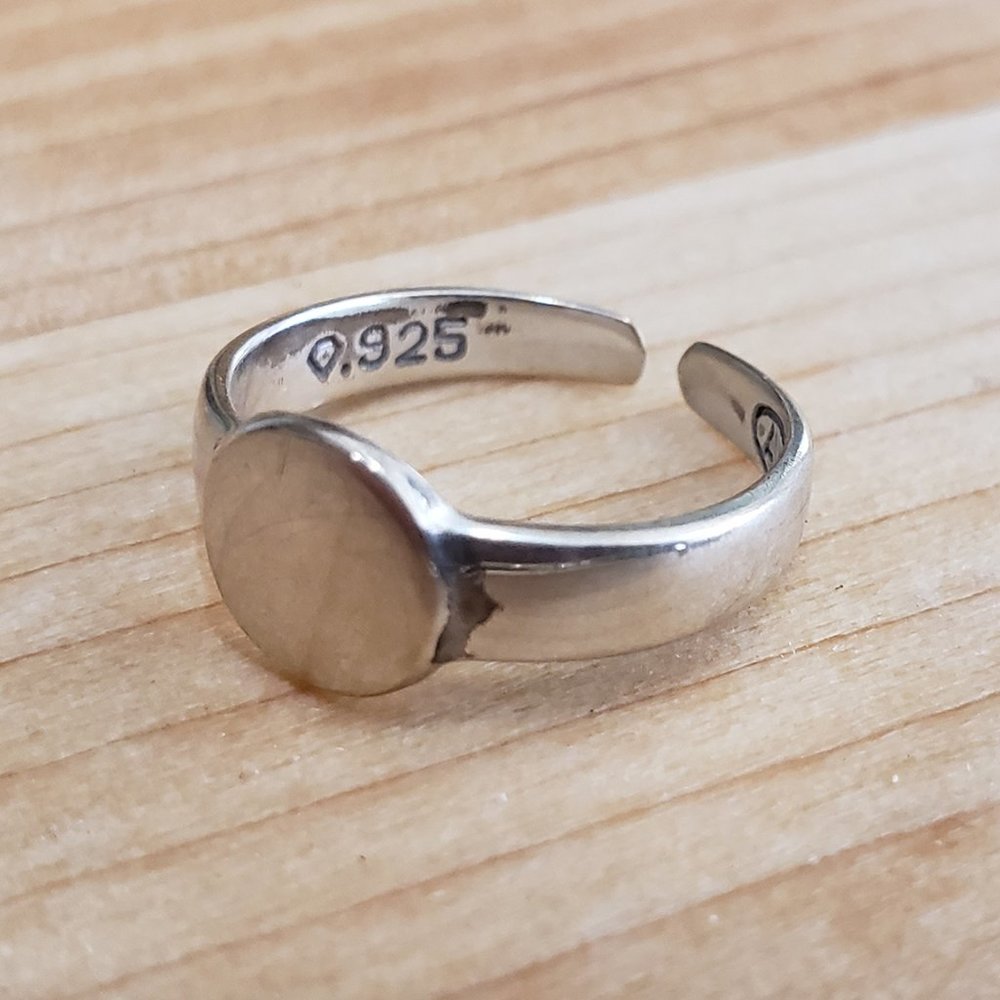 Sterling silver toe ring